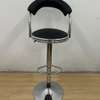 Office Barstool: Black Adjustable Leather Barstool thumb 0