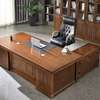 Office Desk: 1400mm Mahogany L-Desk thumb 2
