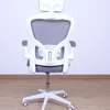 Office Chair: Grey Swivel Ergonomic Modern Seat thumb 2