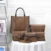 *Quality Original Designer Ladies Business Casual Rubber 5 in 1 Legit  Handbags Backpack Clutch Wallet Set*. thumb 1