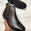 Coffee Brown Timberland Leather Boots Brogue Slipon Ankle thumb 0
