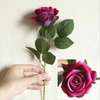 1/ 5/ 10 Pieces Artificial Silk Rose Flowers Long Branch thumb 5