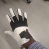 White leather grip golf glove left hand or right thumb 1