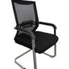 Ergonomic Armrest Visitors Waiting Chrome-Based Chair thumb 8