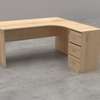 Office Desk :  L-Shaped Wooden Desk with Drawers thumb 3