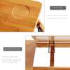 Foldable Bamboo laptopTable with double Fans thumb 4