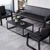 Office Sofa:  5-Seater Black Office Reception Sofa thumb 0