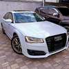 Audi A8 white colour 2018 sunroof thumb 7