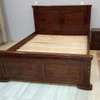 Super solid hardwood mahogany beds with cabinets thumb 3