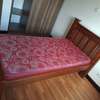 Brown Hardwood 3 by 6 Bed with Matress thumb 2