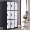 Modern Metal Locker Cabinet | 9-Door Storage thumb 1