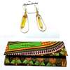 Womens Multicolor ankara clutch with earrings thumb 3