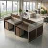 Workstation;Ergonomic Brown Office Workstation thumb 0