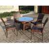 4 Piece Armrest Rattan Outdoor Chairs thumb 1