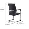 Office Chair: Non-Swivel Strong Mesh Office Waiting Seat thumb 1