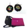 Womens Maasai Multicolor Sling bag and earrings thumb 0