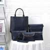 *Quality Original Designer Ladies Business Casual Rubber 5 in 1 Legit  Handbags Backpack Clutch Wallet Set*. thumb 0