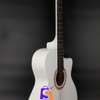 Cowboy Pearl White Concert Size 37 Inch Acoustic Guitar thumb 0