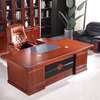 Office Desk : Executive L-Shaped Mahogany Wood Desk thumb 3