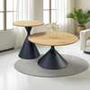 Coffee Table; Round Wooden Coffee Table thumb 1