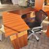 1.4M Curved Wooden Office Study Desk with Drawers thumb 4