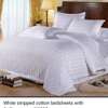 Excecutive white stripped cotton bedsheets thumb 10