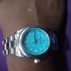 Rolex Stainless Steel Watch Turquoise Dial thumb 2