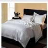 White Queen And king Bedding Set Soft cotton  Stripes thumb 2
