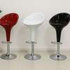 Office Stool :  Height Adjustable  White Barstool thumb 1