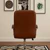 Office Chair: Brown High Back Swivel Office Chair thumb 1