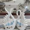 Nordic ceramic swan ornament thumb 1