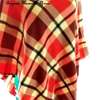 Womens Multicolored poncho with leather watch combo thumb 2