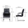 Office Chairs: Bow Foot Executive Office Waiting Seat thumb 3