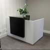 Reception Desk: Sleek 1.2m White Desk, Ideal For Small Space thumb 2