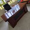 Office Desk;  1800mm Office Desk in Mahogany thumb 0