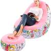 Inflatable seat with footrest thumb 1