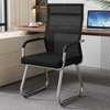 Office Chair: Mesh Office Chair Without Wheel Black Backrest thumb 2