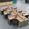 Office Desk: 4- Way Personnel Office Workstation thumb 4