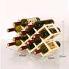 Foldable10 Slot wooden wine bottle rack thumb 3