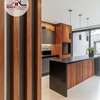 Flutted wall panel kitchen interior design 2 thumb 1
