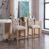 Wooden high bar stools/cocktail chairs(pairs( thumb 0