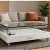 Office Table: Sleek Tempered Glass Top Coffee Table thumb 0
