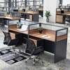 Modern Double Desk Workstation – Office Furniture thumb 5