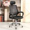 Office Chair: Headrest Mesh Office Chair With High Back thumb 4