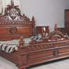 King Size Mahogany wood Beds, bedsides and dressers thumb 9