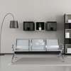 3-Seater Perforated Metal Reception Bench thumb 0