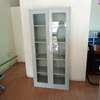 Full-Glass two door metallic storage cabinet thumb 2