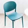 Outdoor Chair; Black Plastic Dining Chair in Marani thumb 6