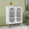 Cabinets : 2-Door Glass Display Storage Cabinet thumb 1