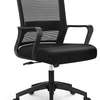 Office chair: Medium Back Black Adjustable Chair thumb 3